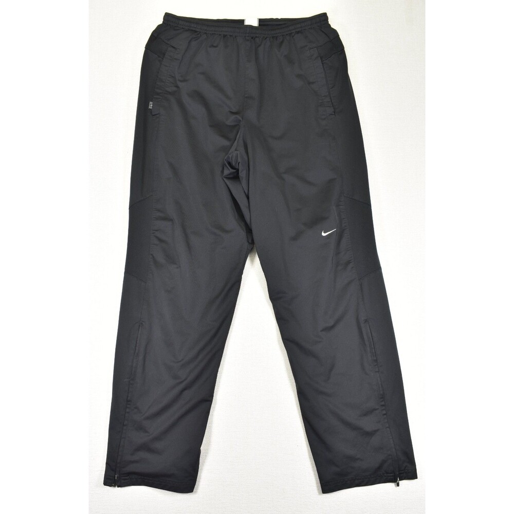 Vintage Nike Silver Tag Track Pants Black Large Y2K